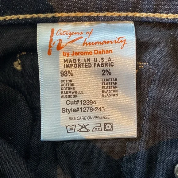 NWT Citizens of Humanity Ava straight leg jeans, size 30 - Picture 3 of 4